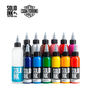 Set Solid Ink 12 colores 1oz + Mixer 2oz