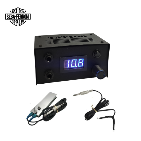 Kit fuente, pedal y clipcord 2 Voltimetro