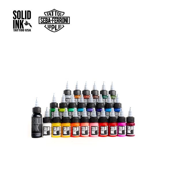 Set Solid Ink Travel 24 pigmentos x  1/2 Oz  + Lining de 1 oz