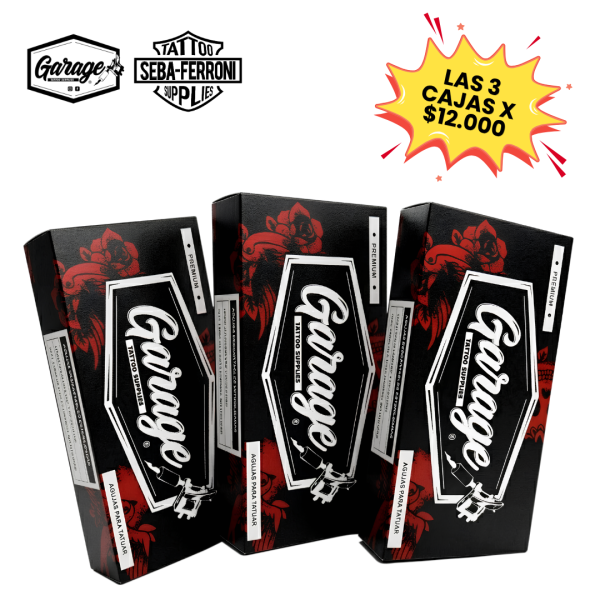 Combo Oferta 3 Cajas de Agujas Garage