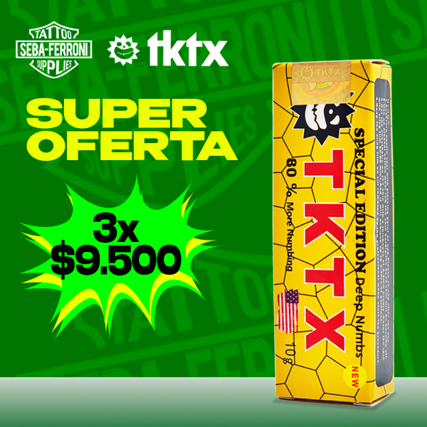 Oferta Anestesia TKTX AMARILLA 80% x3u