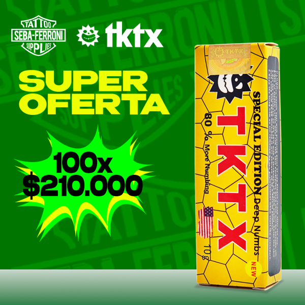 Oferta Anestesia TKTX AMARILLA 80% x100u
