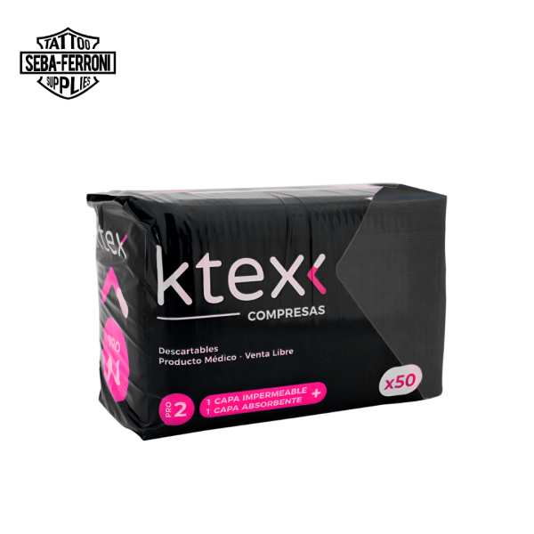 Campos descartables tattoo negros x50u