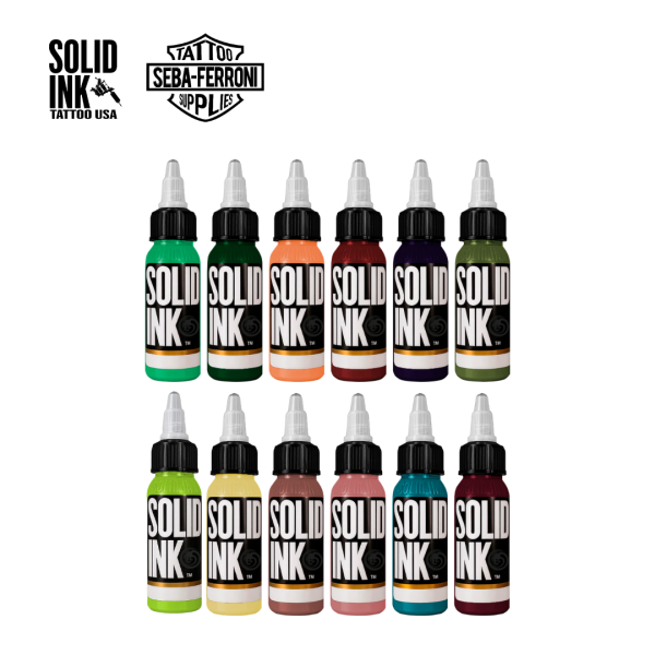 70%OFF Set Solid Ink 12 Colores 1oz Seleccionados 1