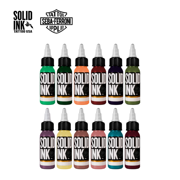 70%OFF Set Solid Ink 12 Colores 1oz Seleccionados 1