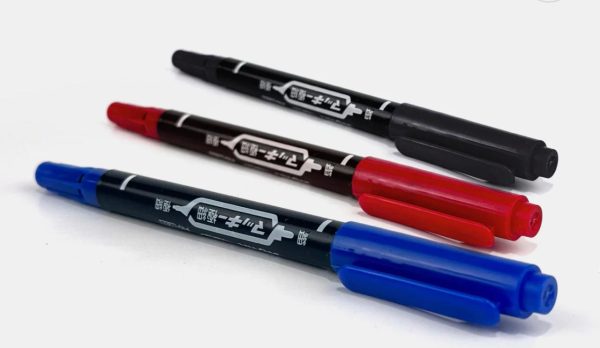 Marcador hectografico doble punta (fina y gruesa)