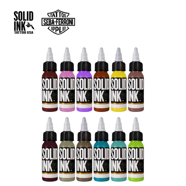 70%OFF Set Solid Ink 12 Colores 1oz Seleccionados 1